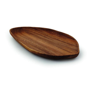 Deep Leaf Dish 5.1" x 2.8" Acacia by Playground