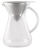 Silver Slow Coffee Maker 20.3 oz Glass by Playground