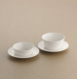 White Dual Well Saucer 6.5