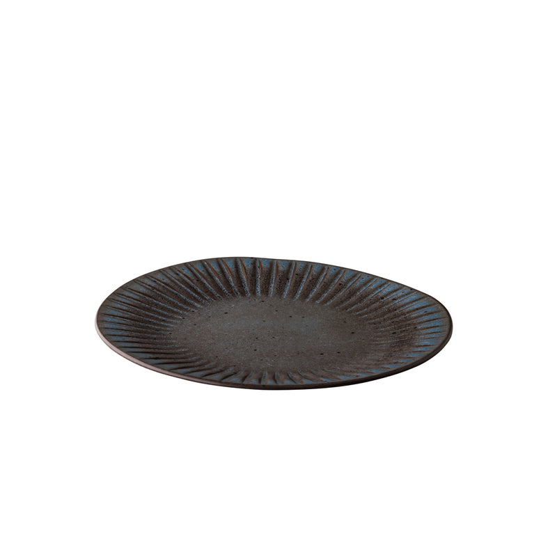 Green Coupe Plate 11.2" dia. Q Authentic Stone by Studio Raw