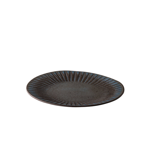 Green Coupe Plate 11.2" dia. Q Authentic Stone by Studio Raw