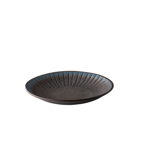 Green Coupe Plate 10.4" dia. Q Authentic Stone by Studio Raw