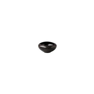 Black Satin Stone Dipper 2.6" dia. X 1.1" 1.7 oz Premium by Studio Raw
