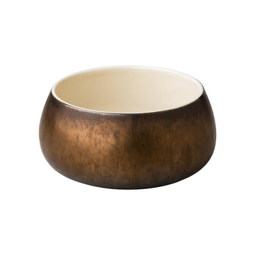 Curved Metallic Gold Bowl 5.9" dia. X 3.0" 30.4 oz Premium by Studio Raw
