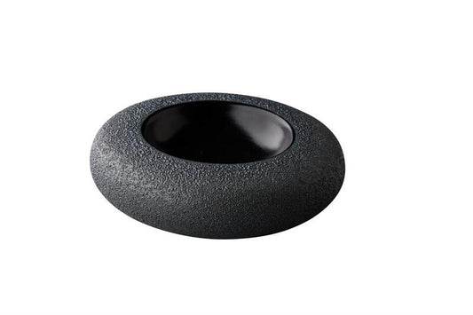 Vulcanic Black Presentation Bowl 6.7" dia. X 2.0" 3.4 oz Premium by Studio Raw