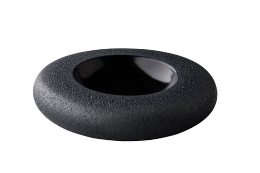 Vulcanic Black Presentation Bowl 8.7" dia. X 2.0" 5.6 oz Premium by Studio Raw