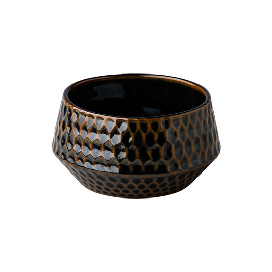 Metallic Gold Hammered Bowl 5.1" dia. X 3.8" 20.3 oz Premium by Studio Raw