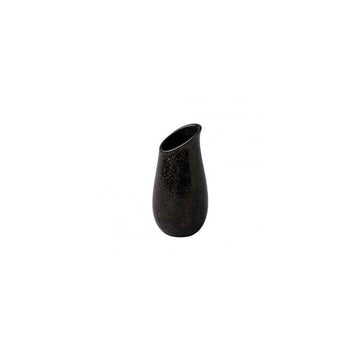 Black Stone Vase 2.7" dia. 5.5" Premium by Studio Raw