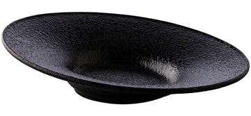 Angled Black Plate 10.2" dia. Premium by Studio Raw