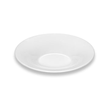White Deep Plate 9.6" dia. Snow & Frost by Bauscher