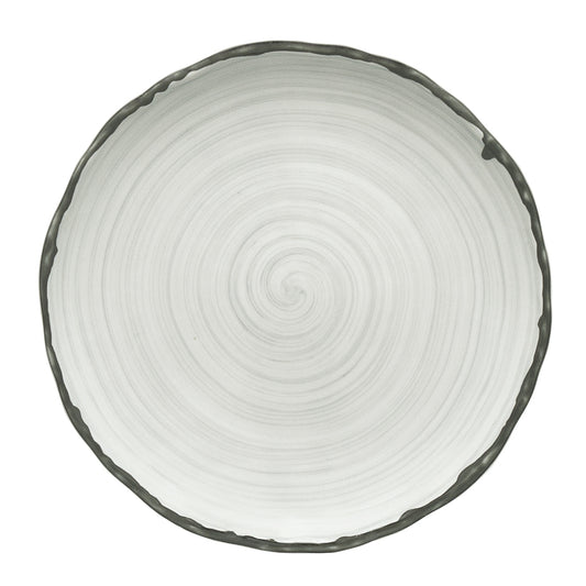 Grey Coupe Plate 6.2" dia. Marie Christine by Bauscher