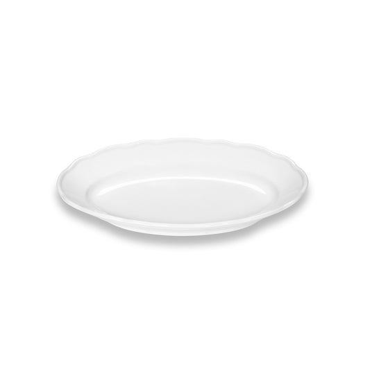 Platter with Rim Oval, 10"x6.8", Marie Christine
