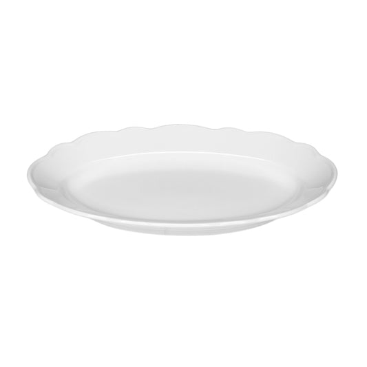 Platter with Rim Oval, 12"x7.6", Marie Christine