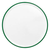 White/Green Pizza Plate 13.8