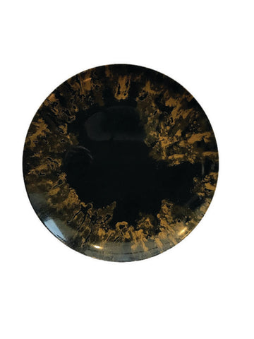 Copper Coupe Plate 8" dia. Waves by Bauscher