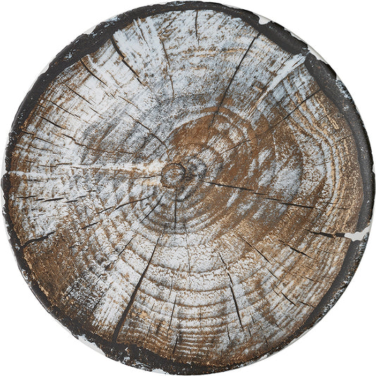 Wood Grain Coupe Plate 9.1" dia. Wood Grain by Bauscher