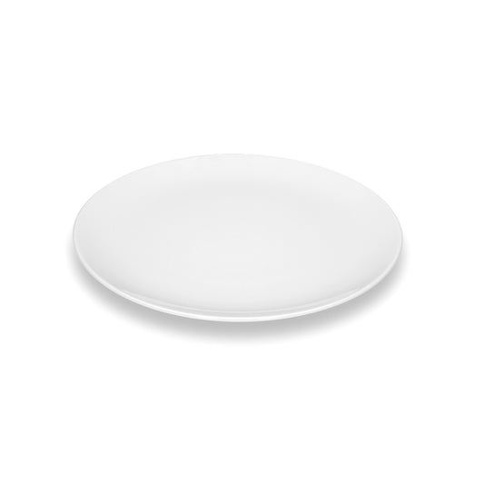 White Flat Coupe Plate 9" dia. x 0.8" Avantgarde & Coffeelings by Bauscher