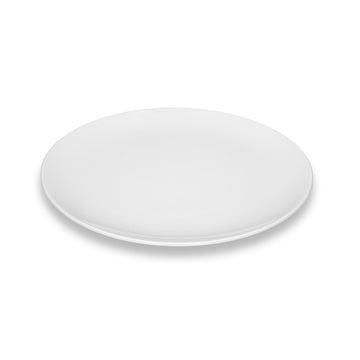 White Flat Coupe Plate 10.2" dia. x 0.8" Avantgarde & Coffeelings by Bauscher