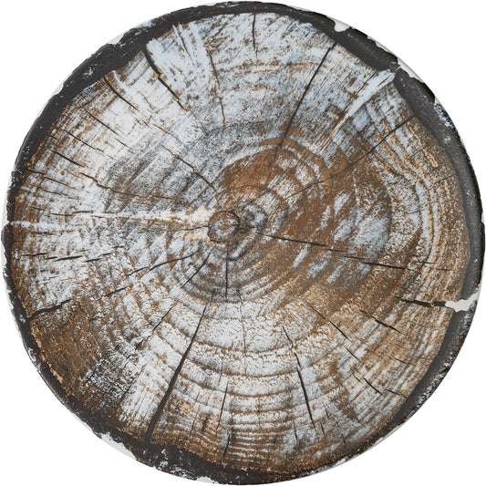 Wood Grain Coupe Plate 11" dia. Wood Grain by Bauscher