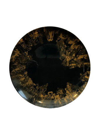 Copper Coupe Plate 11" dia. Waves by Bauscher