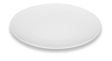 White Flat Coupe Plate 11" dia. x 0.9" Options by Bauscher