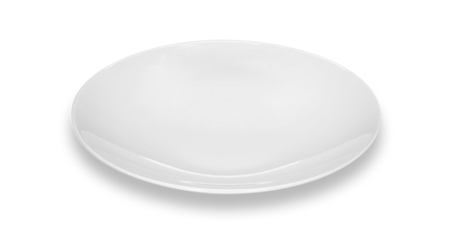 White Deep Coupe Plate 9.4
