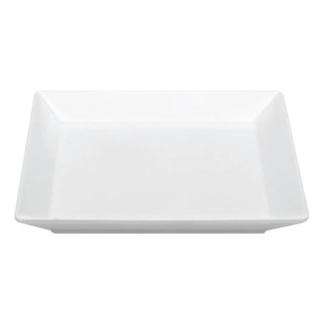 White Flat Plate 5.3" x 5.3" Relation Today by Bauscher