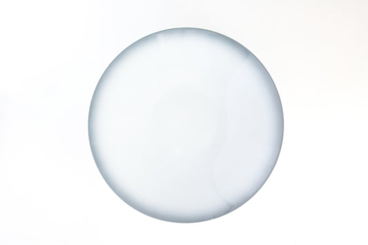 Nuance Light Grey Plate flat Coupe 5.9" dia. Ombre by Bauscher