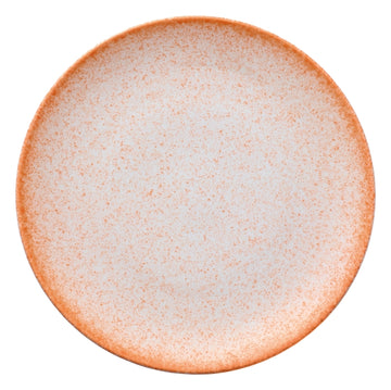 Blush Dark Orange Plate flat Coupe 11" dia. Ombre by Bauscher