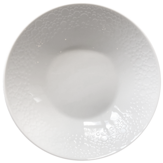White Plate deep Coupe 7" dia. Snow & Frost by Bauscher