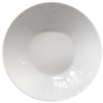White Plate deep Coupe 9.4" dia. Snow & Frost by Bauscher