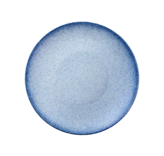 Blush Dodgerblue Plate deep Coupe 9.4" dia. Ombre by Bauscher