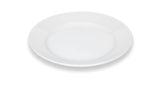 White Flat Plate with Rim 8.3
