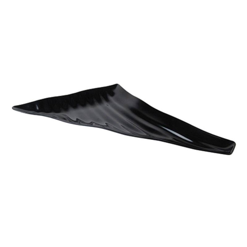 Black Curved Wavy Platter 21.2
