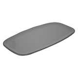 Charcoal Gray Rectangular Side Plate 14.0
