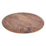 Rustic Wood Round Platter 11.3