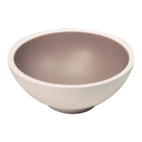 White and Taupe Bowl 7.5