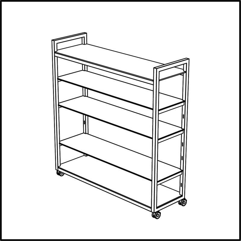 Stage_50 Backbar 62.9" x 19.6" x 71.8" Stage by Venta