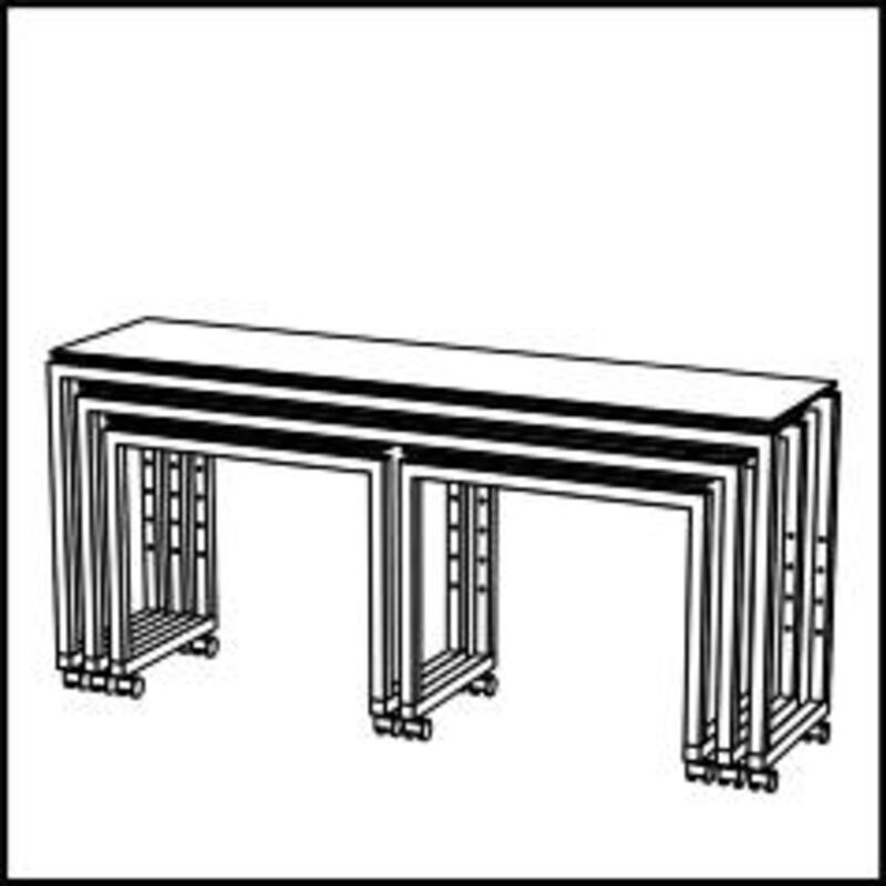 Set of 4 Stage_50 77.1" x 19.6" x 36.8" Stage by Venta