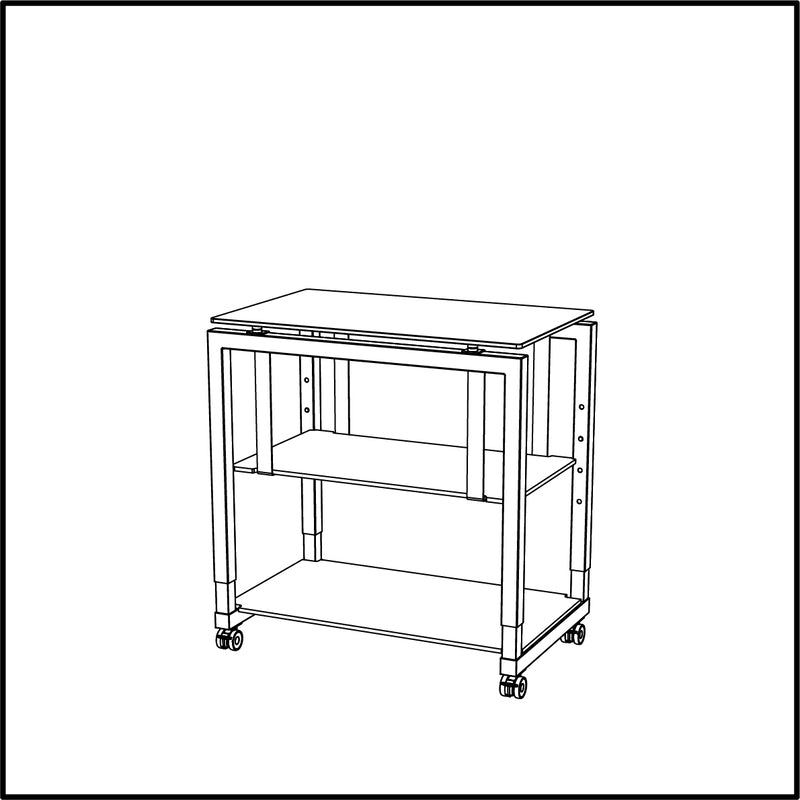 XS Service Cart_50 31.4" x 19.6" x 36.8" Stage by Venta