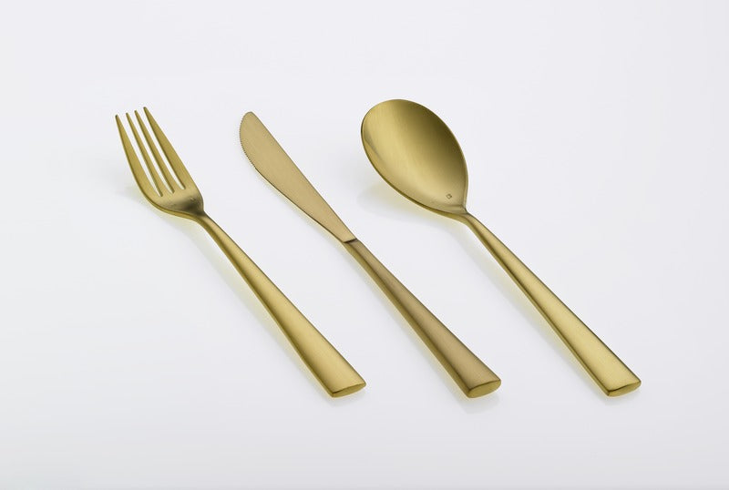 Dessert Fork 7.1" Accent PVD Gold Satin by Hepp