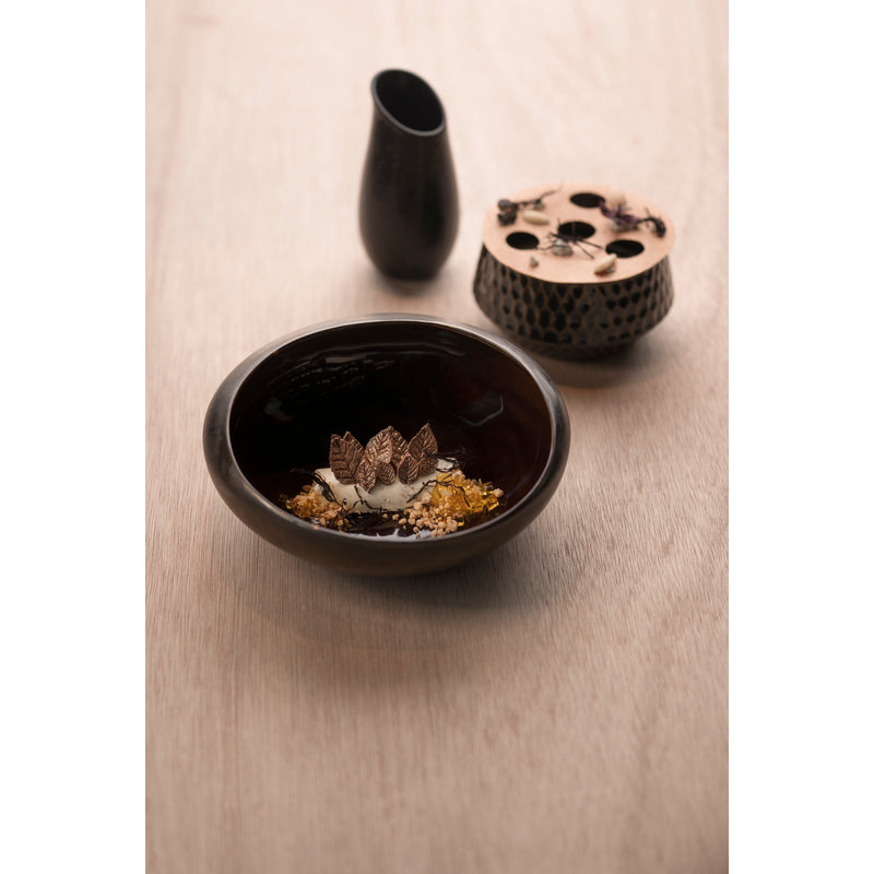 Metallic Gold Hammered Bowl 5.1" dia. X 3.8" 20.3 oz Premium by Studio Raw