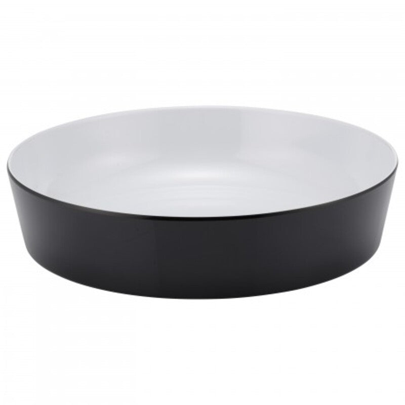 Large Black and White Bowl 10.7