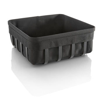 Black Rectangle Large Bread Basket 8.7" x 8.7" x 3.5" Style Lights by WMF