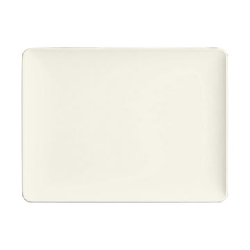 White Pepper Rectangular Coupe Platter 7.9" x 5.9" Vintage Tiles by Bauscher