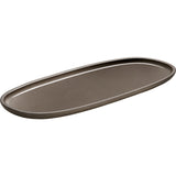Taupe Oval Platter 13.8