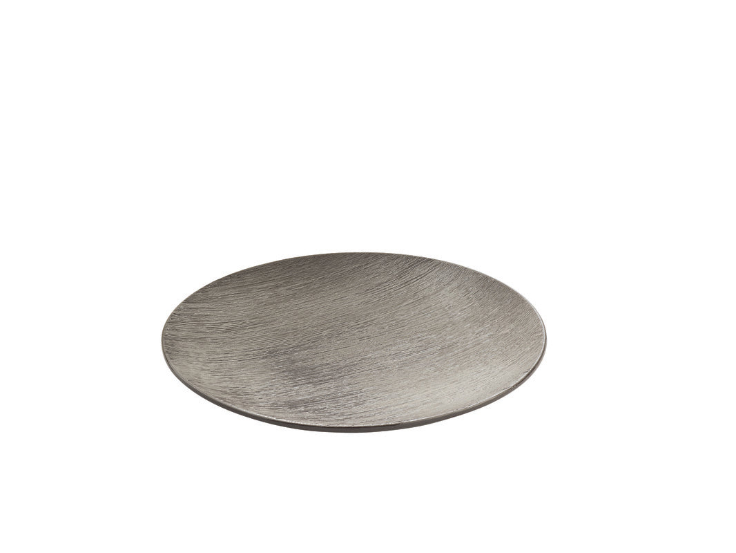 Grey Flat Coupe Plate 6.7