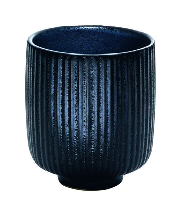 Black Espresso Cup with Relief 2.8" dia. X 2.6" 3.4 oz Nara by Playground