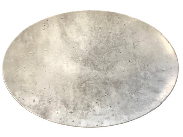 Concrete Oval Platter 11.4" x 7.6" Concrete by Bauscher