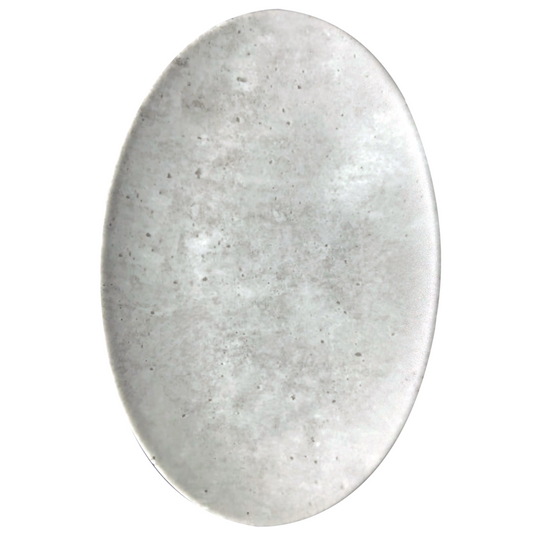 Concrete Oval Platter 12.9" x 8.9" Concrete by Bauscher